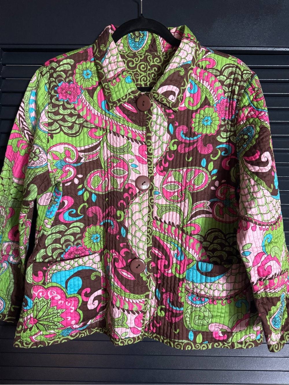 Boho Quilted Paisley Jacket | L/XL Fit | Patchwork Style
